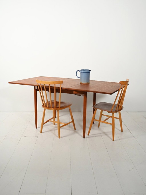 1950s drop-leaf table by Skaraborgs