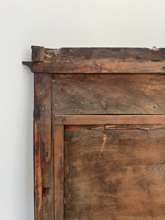 Image 1 of Cassettone - Noce - Comò con specchiera