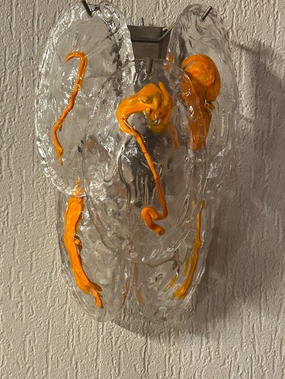 Image 1 of 2 Mid-Century wandlichten Vistosi Murano