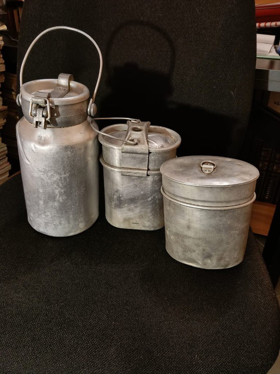 Image 1 of Aluminum bins and containers from the 1910s and 1920s