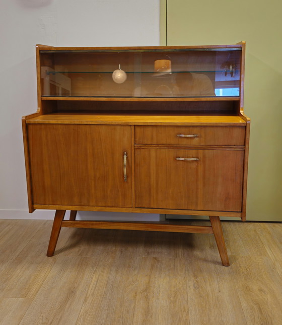 Image 1 of Vintage Highboard Display Cabinet Display Case Dresser