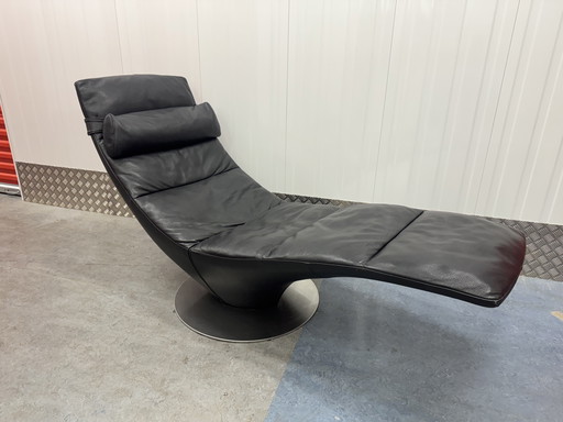 Italiaans design Natuzzi Lederen stoel loungestoel fauteuil