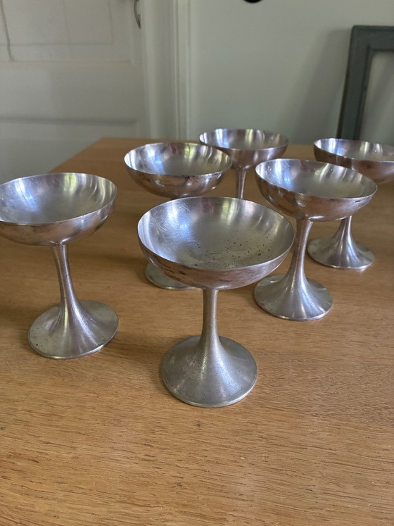 6 coppe/coupes gelato argentate Wiskemann – Accessori da tavola, Metallo, Argento (photo 4 of 6)