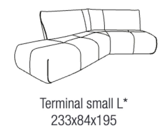 Bib Sofa - Passe Partout - Tessuto Loop Pepper, Divani angolari, Tessile, Beige (foto 5 di 6)