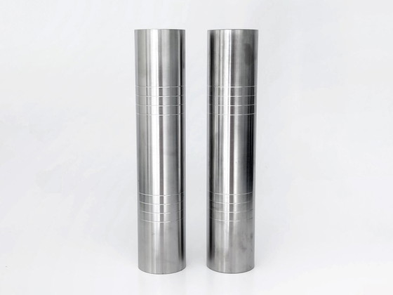 Stainless Steel Vases Minimal Design – Metal (photo 3 of 8)
