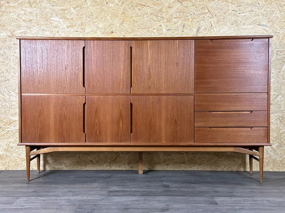 Image 1 of 60's 70's Teak Sideboard Highboard modèle Fredericia Danish Modern Design