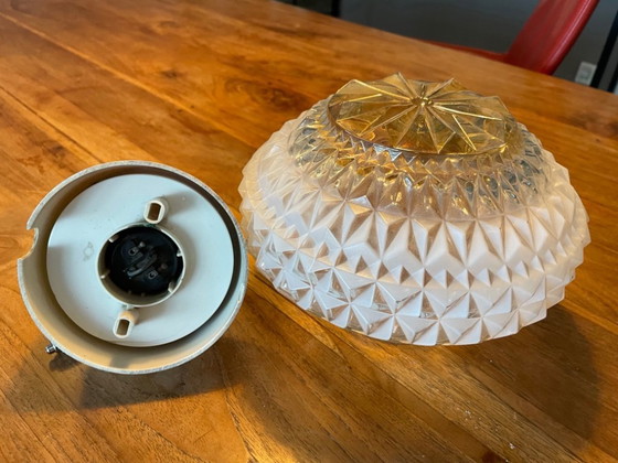 Image 1 of Lampada da soffitto Art Déco con montaggio a soffitto originale