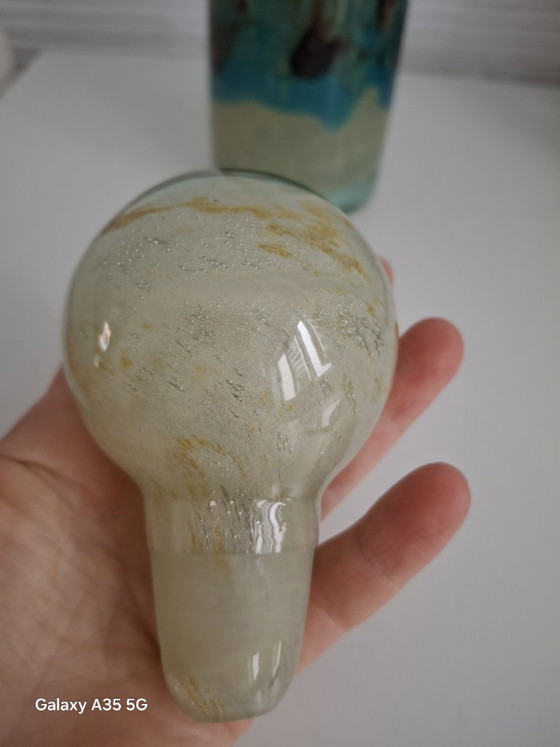Vintage Mdina Glass Decanter / Bottle with Large Ball Stopper, Malta 1970s – Glass & Decanter (photo 5 of 10)