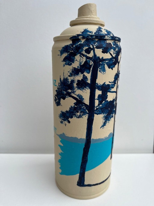 Acrylic on spray can