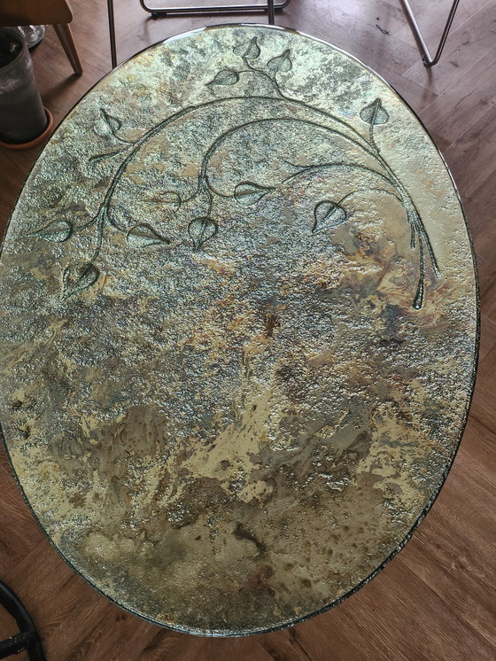 Image 1 of Tavolino da caffè ovale vintage