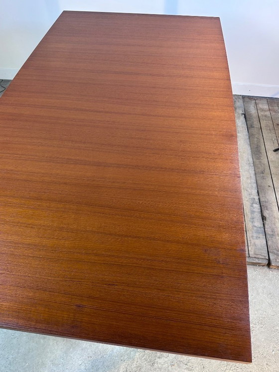 Image 1 of Table a allonges de style scandinave en teck fabrication française 1960
