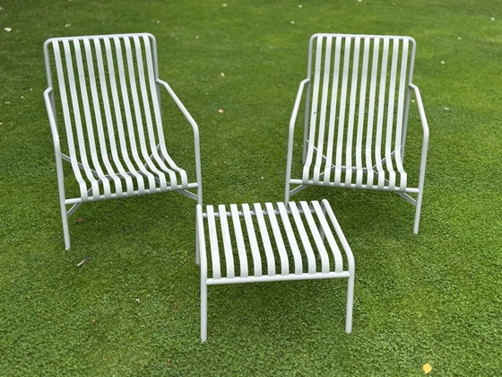 Set da giardino con salotto a palizzata Hay – Set da salotto, Metal (photo 4 of 8)