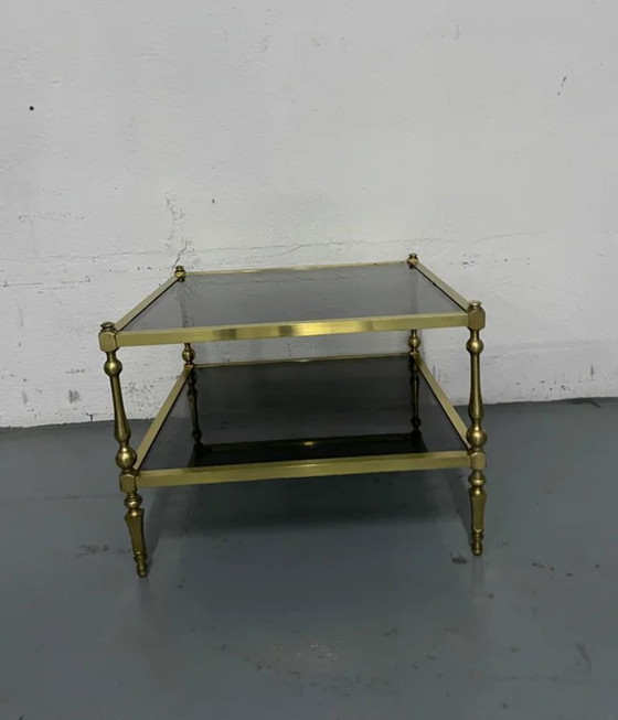 Image 1 of Vintage gouden salontafel