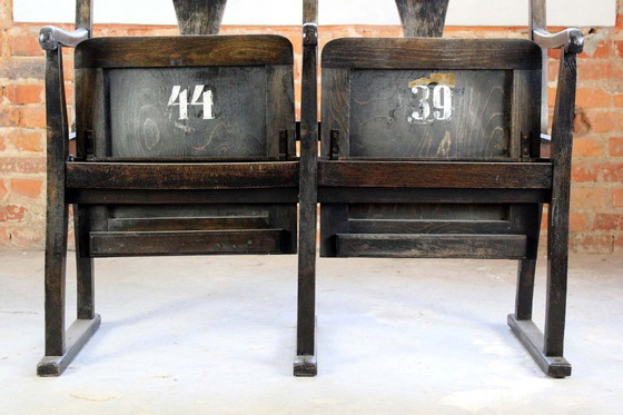 Image 1 of Sièges de cinéma vintage, années 1930, lot de 2