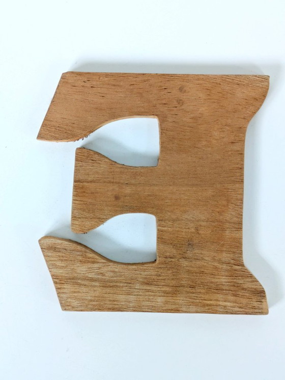 Image 1 of 4 lettere NOEL in legno vintage | Decorazione natalizia intagliata a mano, anni '70