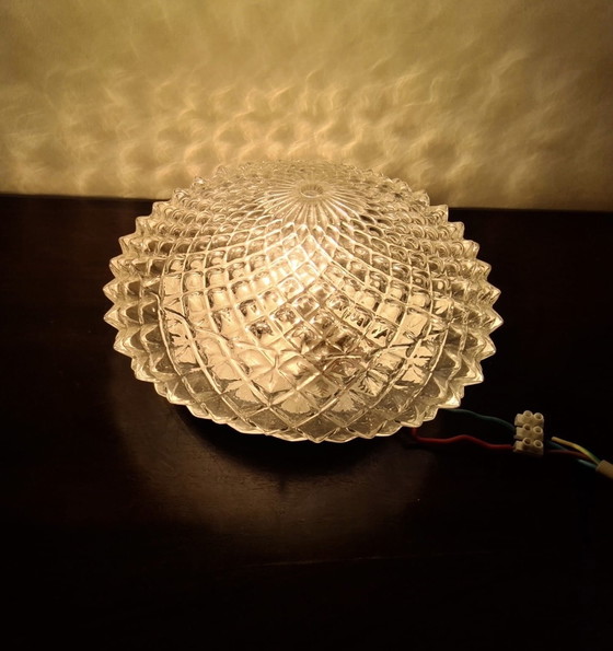 Image 1 of Plafonnier vintage Ananas relief 