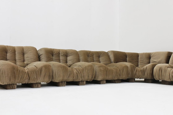 Image 1 of Vintage Italian modular sofa Rossi di Albizzate 1970s