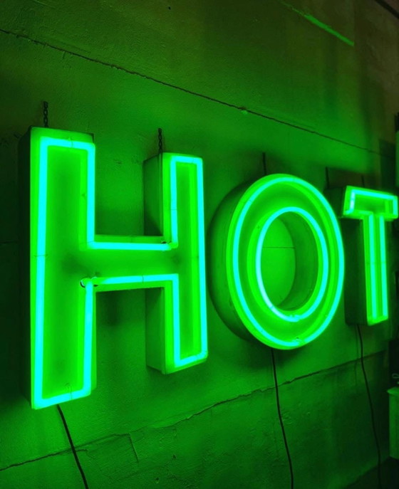 Image 1 of Neon Sign Hot Straight From Berlin