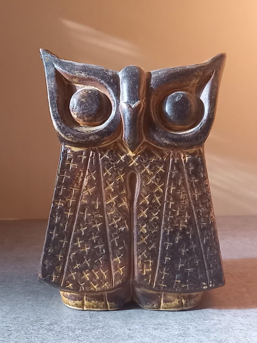 Eulen-Vase Keramik