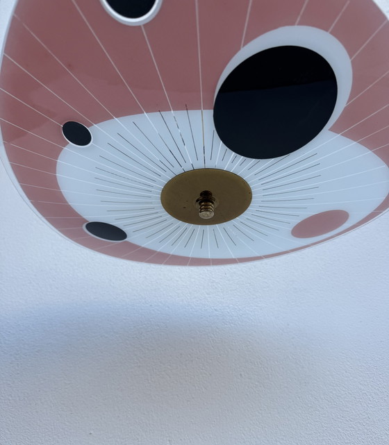 Kronleuchter aus Siebdruckglas der 60er Jahre – Brass (photo 10 of 15)