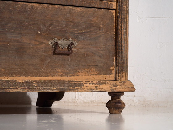 Antique chest of drawers with dark patina (c.1920) #43 (photo 14 of 40)