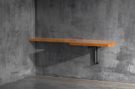 Image 1 of Wall-Mounted Console Table by Charlotte Perriand, France, 1950s