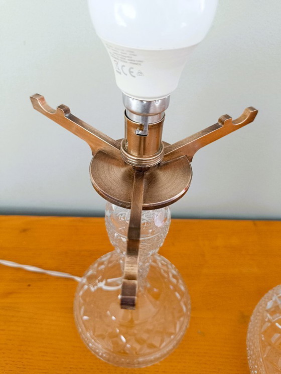 Image 1 of Cut glass lamp dating from the 1930s