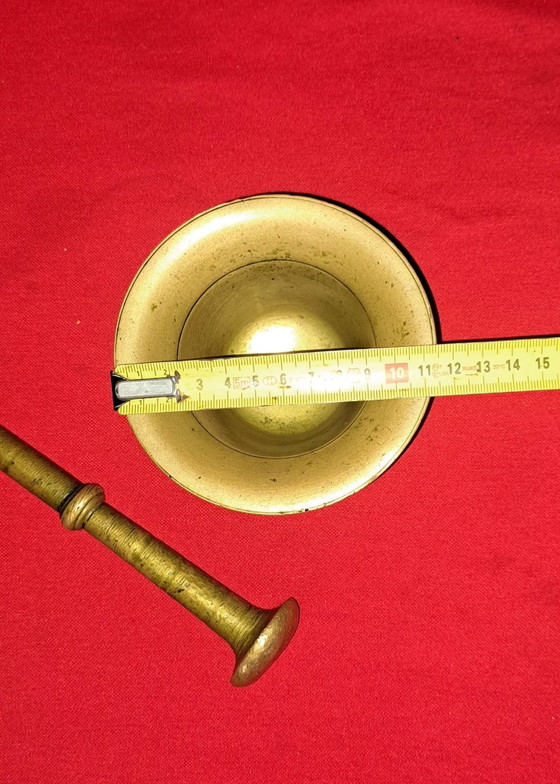 2 antichi mortai in bronzo, Oggetti decorativi, Dorato (foto 9 di 10)