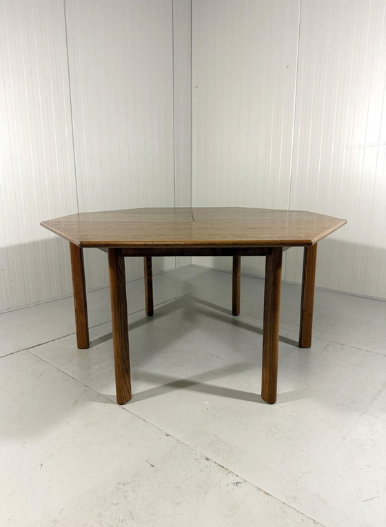 Image 1 of Extendable hexagonal dining table 1970s
