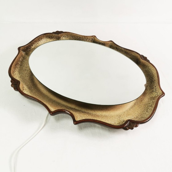 Specchio in ceramica Mid-century, Pan Keramik, anni '70. – Vetro (photo 3 of 14)