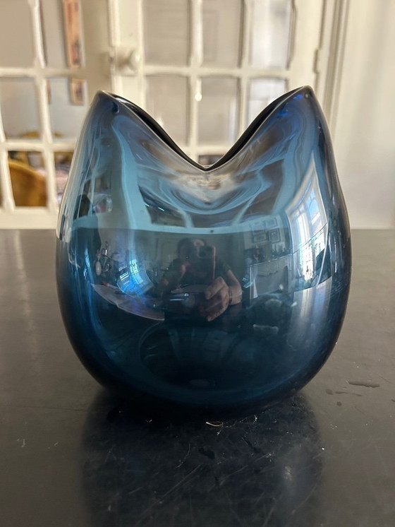 Image 1 of Skandinavische blaue Vase