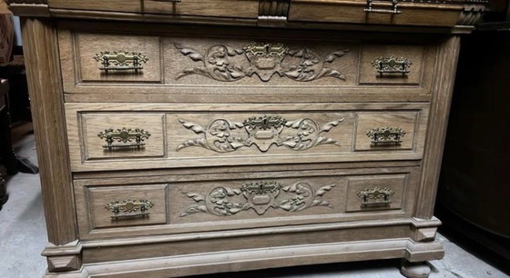 Image 1 of Antiek eiken ladenkast