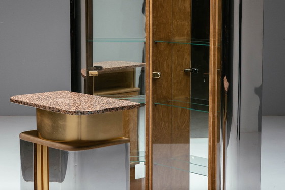 Image 1 of Bar corner cabinet by Willy Rizzo, Italy, 1970s