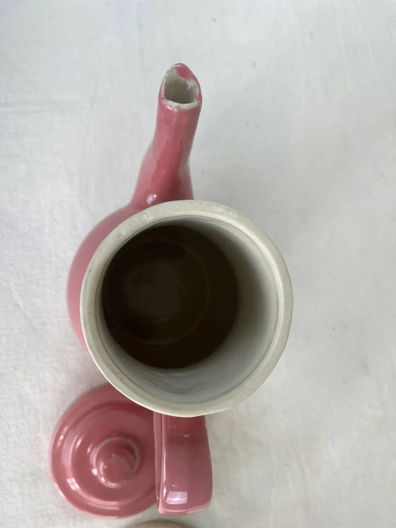 Vintage roze keramische theepot – Keukenaccessoires, Porcelain, Ceramic (photo 10 of 11)
