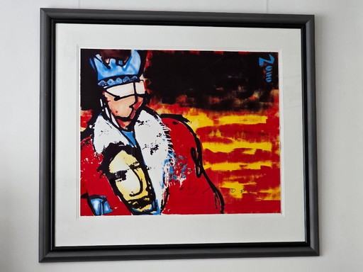 Herman Brood - Couronnement du roi, édition limitée signée à la main, 41/50