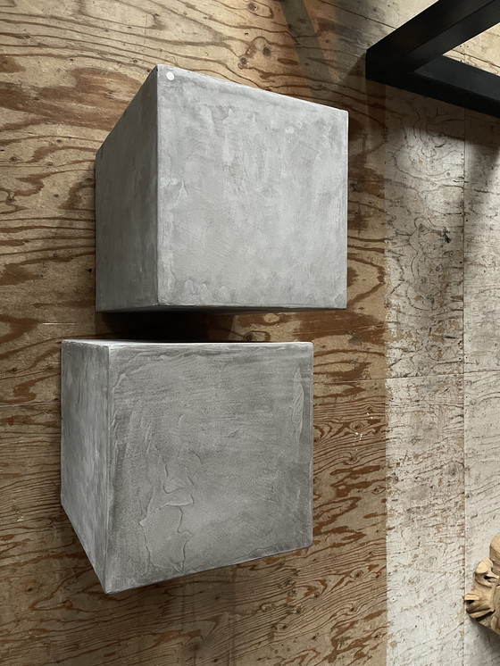 Image 1 of Concrete Ciré blocks on wheels. 4 pieces