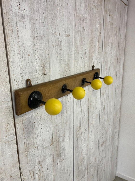 Vintage Bistro Coat Rack – Metal, Wood (photo 2 of 10)