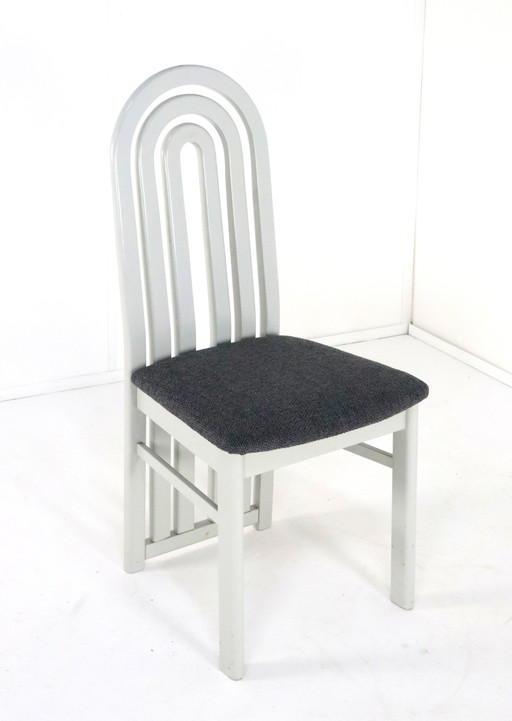 Ensemble de 4 chaises des années 80 'Meern' Vintage New Upholstery