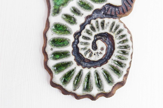 Image 1 of Glazed terracotta seahorse by Victoria Littlejohn 1970