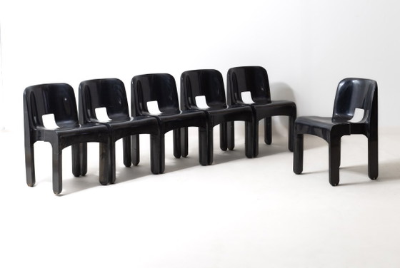 Set aus 6 „Universale“-Stühlen von Joe Colombo – Kartell, Esszimmerstühle, Plastic (photo 6 of 18)