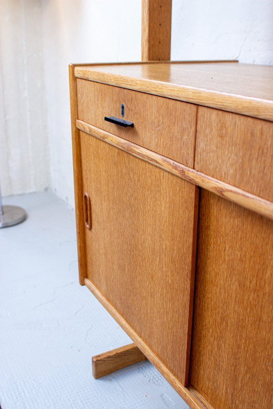 Image 1 of Vintage IKEA bookcase, highboard, sideboard, oak, mid-century