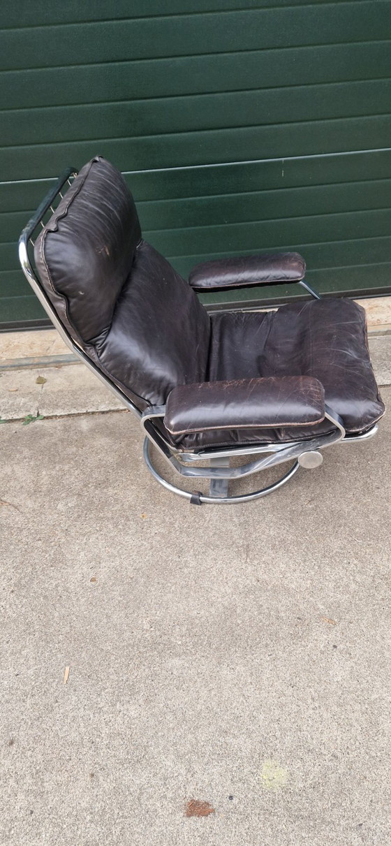 Image 1 of Leolux swivel fauteuil vintage