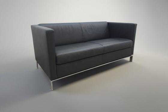 Image 1 of Walter Knoll Foster Set Black Designer Sofa Leather Sofa Couch