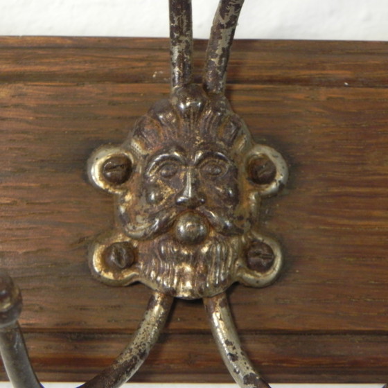 Image 1 of Wall Coat Rack With 7 Hooks With Gargoyles
