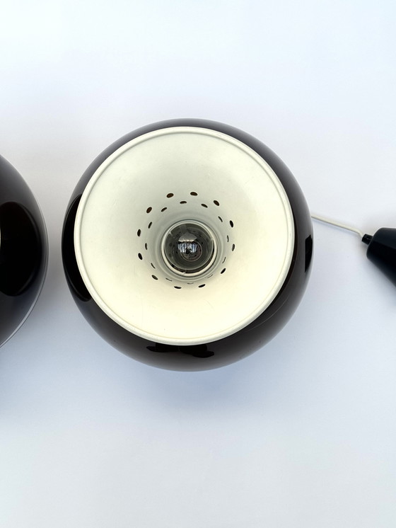 Image 1 of Lampade a sospensione Dijkstra Globe, set di tre, stile spaziale, futuristico