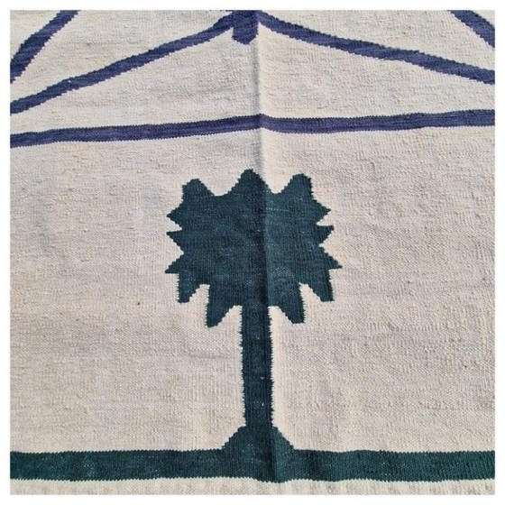 Diego Giacometti Tapestry | La Rencontre | Handwoven Wool Art Textile | Unique Piece | 101 × 68 in (photo 2 of 12)