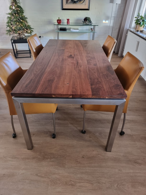 Image 1 of Essbereich mit 4 Ledersesseln