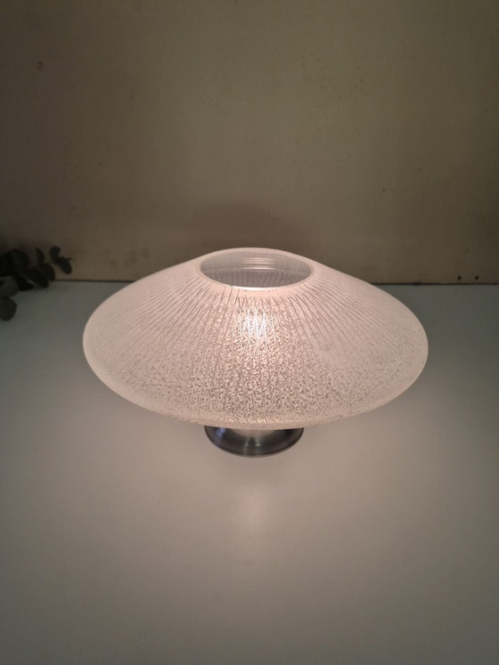 Lampada da tavolo UFO vintage. Stile Space Age anni '70., Lampade da tavolo, Alluminio, Vetro, Argentato (foto 9 di 12)