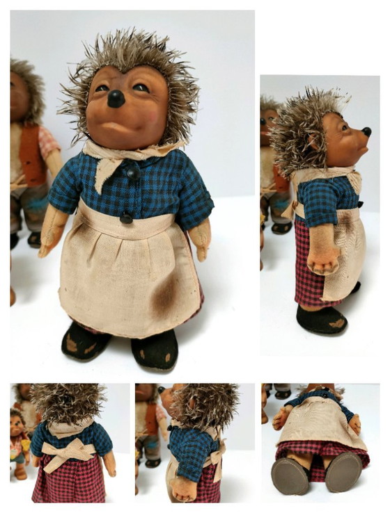 Image 1 of hedgehog family by Steiff