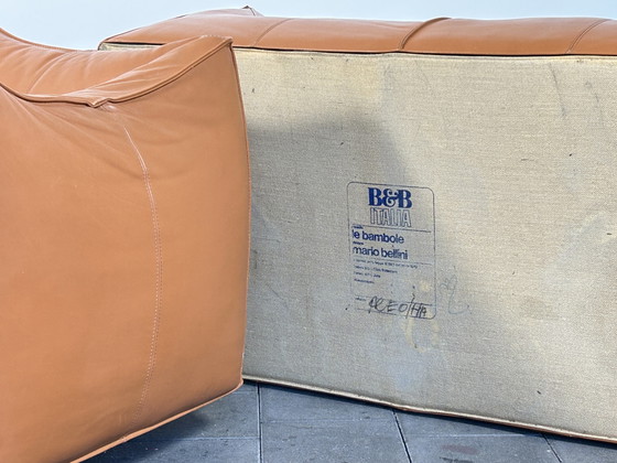 Sofá de cuero Le Bambole diseñado por Mario Bellini para B&B Italia – Sofás de 2 plazas, Leather, Plastic (photo 4 of 15)
